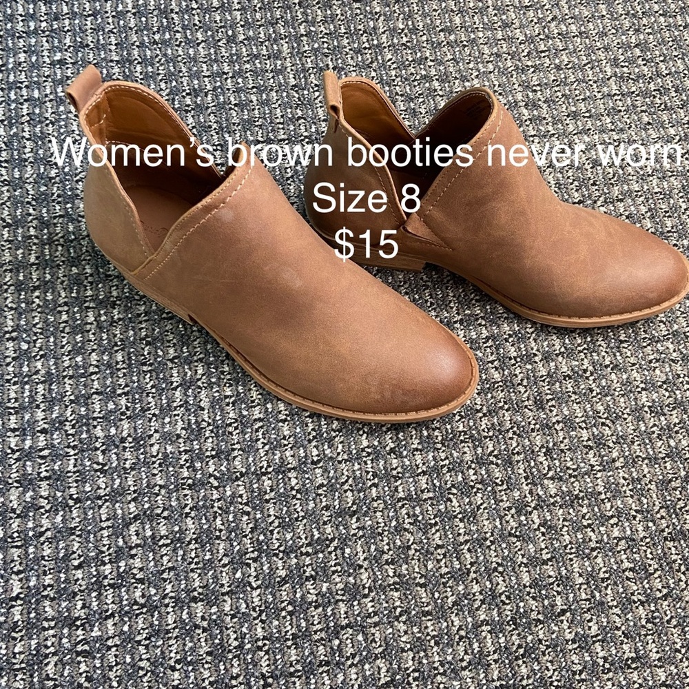 Brown booties